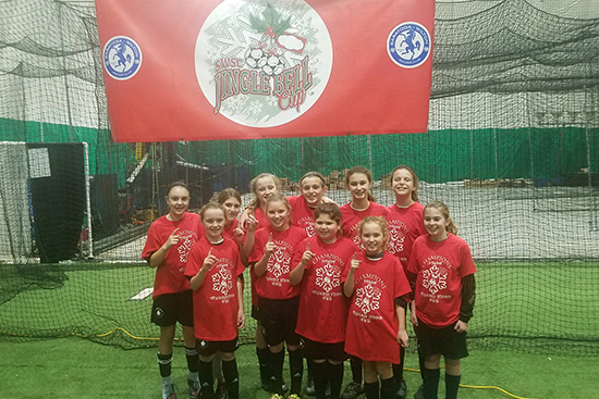 Two QCFC ADK Teams Compete In Jingle Bell Cup