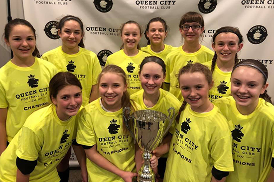 ADK North Girls Win QCFC Winter Classic 